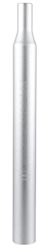 A ABSOPRO Fahrrad Sattelstütze Mit Skalenmarkierung 34.9X350mm Silber 1Stk | Aluminiumlegierung, Geeignet Für Mountainbikes, Rennräder, MTB, Wandstärke 2.5Mm, Loch 34.9X30Mm, Loch 22X16Mm