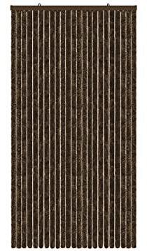 BIANCHERIAWEB Tenda Antimosca Antirumore Caduta Pannello Porta Finestra Casa in Ciniglia 100x220 Marrone