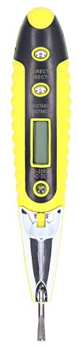 Tyenaza Tester di Tensione Penna, 12-220V LED Multifunzione Digital Voltage Tester Non a Circuito di Contatto rilevatore di Tensione per la Riparazione e Il rilevamento di elettrodomestici