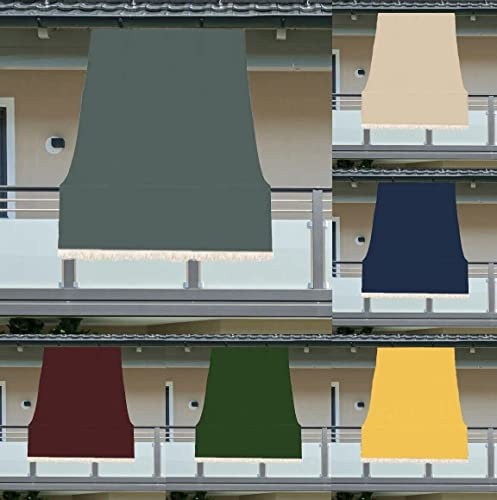 Luga TENDA DA SOLE CON ANELLI RESISTENTE ESTERNI BALCONE VERANDA GIARDINO 2022 (300X300, GRIGIO)