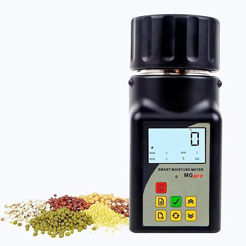 ZOEYEC MG-Pro Portable Mini Cup Grain Moisture Meter for Coffee,Cocoa,Rice,Wheat 25 Kinds Grains Moisture Tester Wiht 99 Groups Data Storage