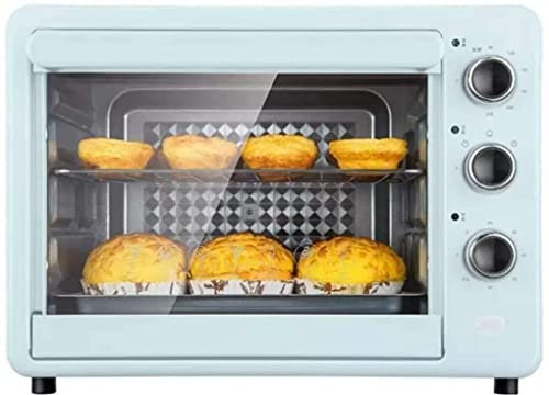 CAZARU Mini Horno Tostador, Horno de encimera de Cocina para el hogar de Acero Inoxidable, Horno Tostador de encimera de convección multifunción de 32L, freidora de Aire