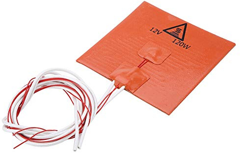 VGEBY 3D-Druckerzubehör Silikon-Heizbett-Heizkissenv (12V 120W 120 * 120mm)