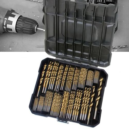 HEYOUTH, Set di 230 Punte Trapano Professionali, 20 Misure da 1 mm a 10 mm, Design a Spirale per Legno, Metallo, Plastica e Altro