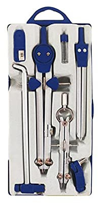 GLigeT Zeichnen Zirkel Kompass for Geometrie Professionelle Compass Set Precision Drafting Zeichnung Kompass for Students Office Worker (17x3x1cm) Geometrie Zirkel