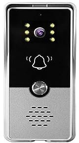 Sonnette visuelle 7 Pouces Filaire Interphone Vidéo Appartement Contrôle D'accès À Distance Système De Sécurité À Domicile Vidéo Porte Téléphone For Villa Pour la sécurité à domicile(Size:Doorbell)