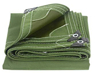 tarpaulin Tarpaulin Tarpaulin Extra Large Heavy Duty Cotton Canvas Tarpaulin Waterproof Heavy Duty Anti-UV Line Moisture Resistant Cold Warm Shade Tent Tarpaulin Green 500g/M2