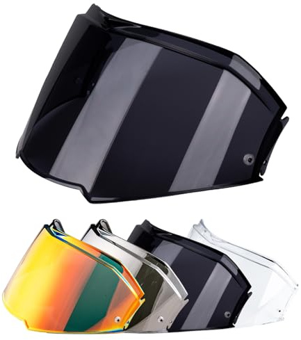VCOROS Visiere Casque Moto pour FF900/Valiant 2 | Visière de Casque de Protection Contre Le Vent Moto,Remplacement de lentille de Casque de Visière de Casque de Moto