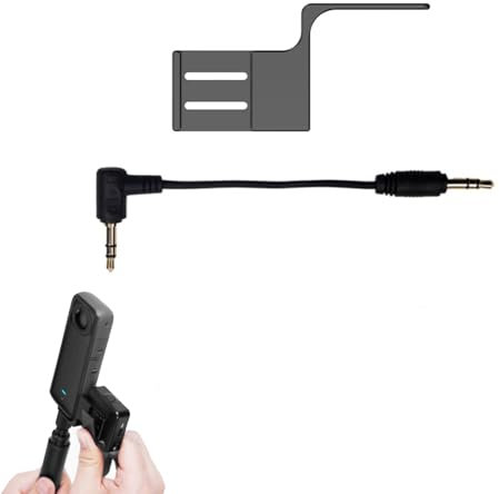 Soporte de micrófono invisible, Cold Shoe para Insta360 X4 accesorios, soporte de micrófono invisible compatible con insta360 X4 / X3 / One RS 1 pulgada / One X2 para soporte de micrófono RODE