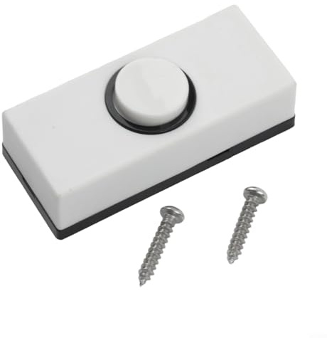 Timbre de puerta de plástico, botón pulsador, cableado duro, diseño exterior moderno