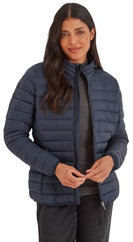 TOG24 Gibson Womens Puffer Jacket lightweight Quilted Jackets Ladies Warm Winter Padded Coats for Outdoor Travel Hiking Dark Indigo 14