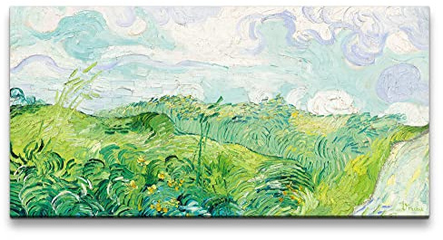 Paul Sinus Wandbild 120x60cm Vincent van Gogh „Grüne Landschaft unter blauem Himmel“