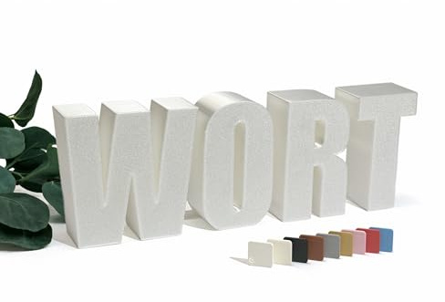Generisch Personalisierter 3D Schriftzug, Name Individuell, Wort, Geschenk, Muttertag, Deko, Valentinstag, Familie, Hochzeit, Jahrestag, Wand, Tür, Text, Schild, Wohnzimmer, Namensschild, Türschild