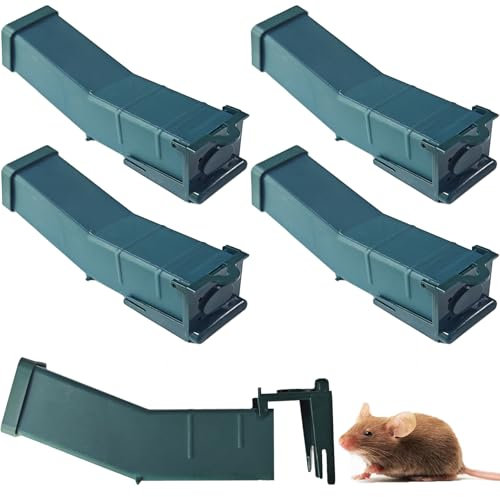 4 pièges Piège à Souris réutilisables, Attrape-Souris Vivants pour Les Cuisines, Les Salons, Les entrepôts et Les salles à Manger.