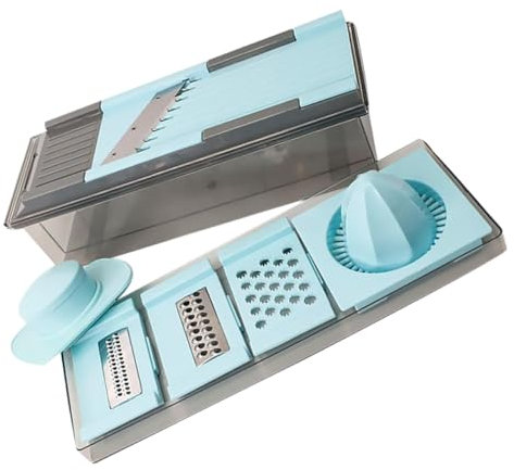 PAMINGONO Cortadora De Verduras Multifuncional Slicer Manual y Exprimidor Portátil Para Cocina y Restaurante Para Zanahorias Pepinos Ajo y Jengibre
