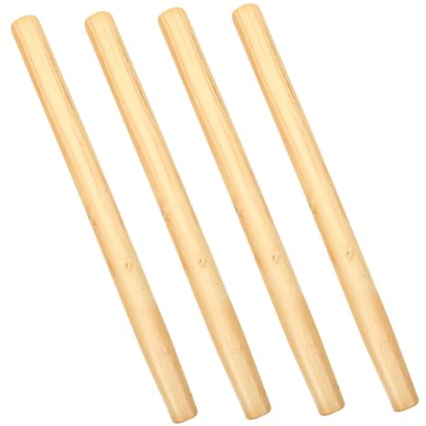 VICASKY 4Pcs Ergonomic Hardwood Replacement Handles for Garden Tools Comfortable Grip Long Wooden Handles for and Spade Use for Landscaping and Gardening Tasks