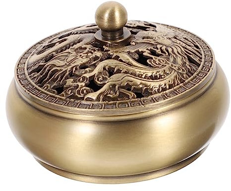 Abaodam Retro Kupfer Räuchergefäß Weihrauchbrenner Kreatives Geschnitztes Aroma Räucherobjekt Für Wohnzimmer Tempel Yoga Mit Praktischem Design