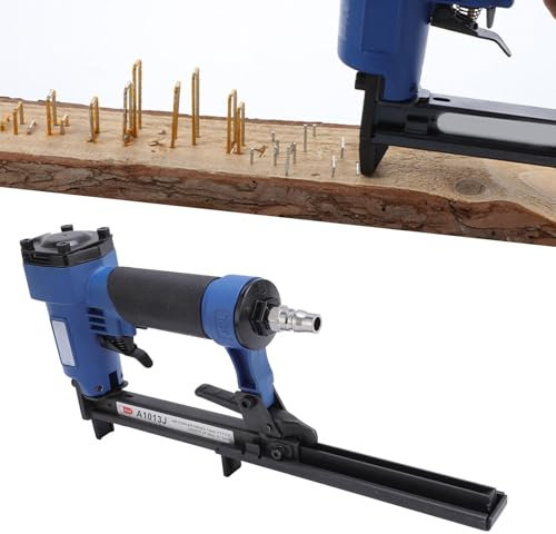 Luocute Pneumatischer Brad-Nagler, Lufttacker, 1/4 Bis 1/2 Zoll Nägel, Leicht, Hohe Festigkeit, mit Geteilter Strukturdüse für Holzbearbeitung, Teppiche, Möbel