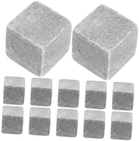 Generic 12pezzi Pietre Per Whisky Resistenti All Usura Pietre Per Bevande Riutilizzabili Per Uso Per Raffreddare Whisky Vino e Altre Bevande