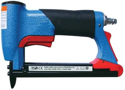 KONGMM Clavadora Grapadora neumática 8016, clavadora de Gas Tipo BEA de Punta Larga con Alambre Fino, Pistola de Clavos neumática Tipo U, Herramienta for Trabajar la Madera(FS8016-B)