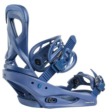 Burton – Fijaciones de Snowboard Scribe Re:Flex Nightfall para mujer, talla m – Azul