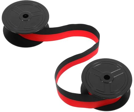 OSALADI Schreibmaschinen Farbband Schwarz Rot Langlebiges Abs Material Klare Tinte Starke Absorption Kompatibel mit Stardp Tragbar und Platzsparend