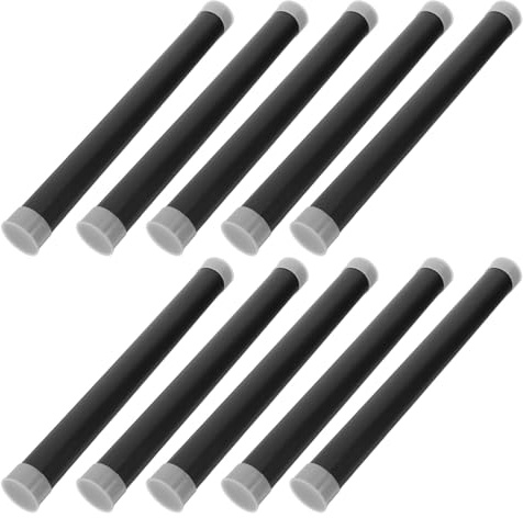 SOPOTUTU Tubo Plastica Nero Diametro 30mm per Ufficio e Casa Lunghezza 300mm per Spedizione Poster e Documenti , Protezione Opaca Resistente , Design Portatile , 10 Pezzi