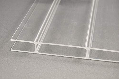 Acryl-Stegplatten 16mm, klar, 64mm Stegabstand, No Drop Beschichtung 980mm x 4000mm (B x T)