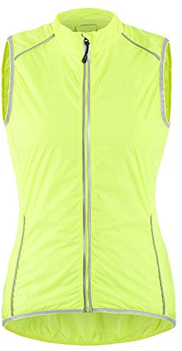 GITVIENAR Weste Damen Sommer Ärmellos Fahrradweste Winddichte Laufweste Sportweste Radweste Atmungsaktiv Radsport-Weste Windweste Outoor Sport Damenweste Running Reflektierend Wasserabweisend Fahrrad