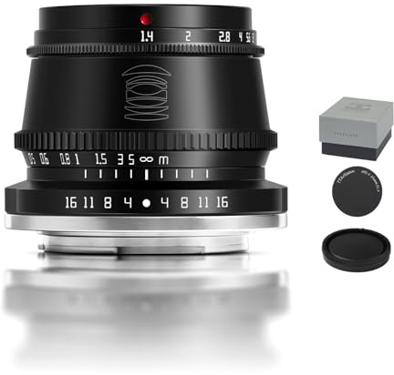 TTARTISAN Objectif 35 mm F1.4 APS-C Mise au point manuelle pour Olympus Macro 4/3 MTF Mount G85 GX9 G7 GF9 GF8 GF7 Pen-F EPL9 EPL8 EPL7 E-M1 E-M5 E-M10 E-M10II E-M10IV Noir