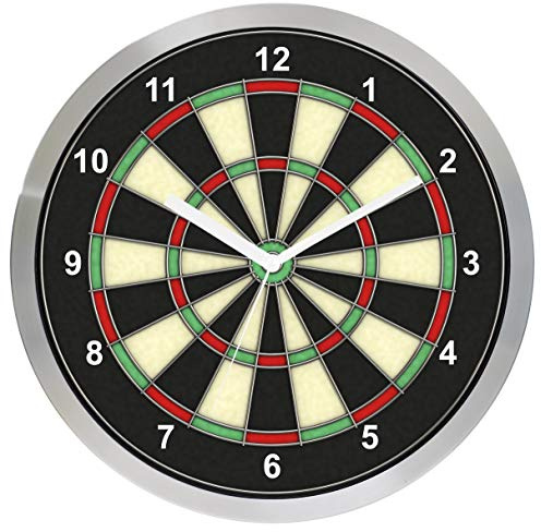 Technoline Funkwanduhr WT 8620, Design Ziffernblatt, Dart, Metall, 30cm