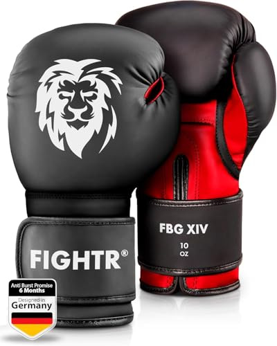 FIGHTR® Boxningshandskar med bästa passform för maximal stabilitet, män och kvinnor, för boxning, MMA, Muay Thai, kickboxning och kampsport, 08, 10, 12, 14, 16 oz, inkl. bärväska