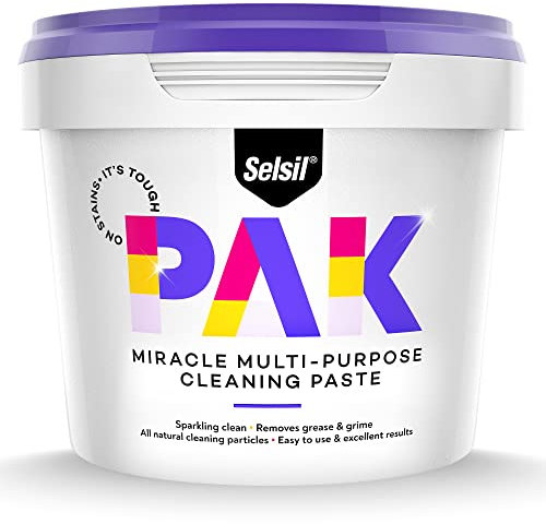 SELSIL PAK Miracle Multi-Purpose Cleaning Paste, Cleaner Paste Removes All Stains and Soils, Natural Cleaning Particles - 500gm (1)