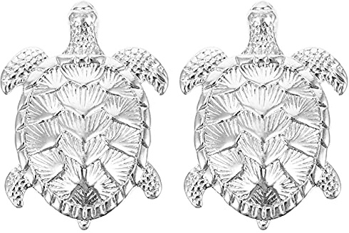 DOITOOL 2pcs Cabinet Knob Nautical Turtle Drawer Dresser Knobs and Handles Door Pulls Handle Single Hole Knobs for Kitchen Bathroom Dresser Furniture Accessories