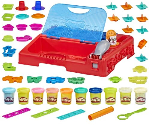Play-Doh Lernwerkstatt für unterwegs mit über 30 Knetwerkzeugen und 10 Dosen