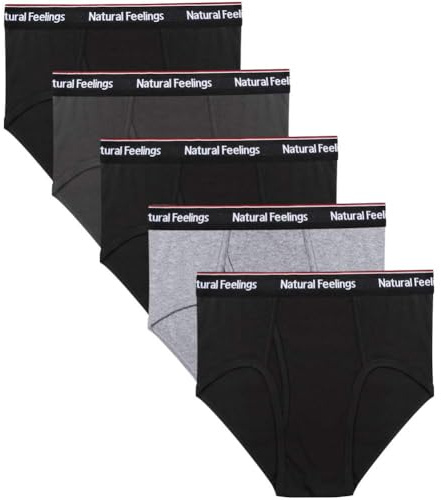 Natural Feelings Men Briefs Underwear Mens Cotton Classics Briefs Full Rise Mens Underwear Briefs Pack