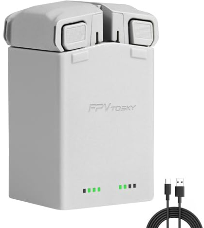 FPVtosky Akku Ladegerät für DJI Mini 3/4/5 Pro, 2-Fach Parallel-Ladestation