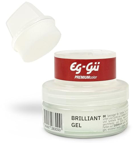 Eg-Gü Lederpflege Schuhe - Premium Schuhpflege kombiniert Lederbalsam & Schuhcreme farblos - Innovative Lederschuhe Pflege zur Reinigung & Farbaufrischung von Leder & Kunstleder - inkl. Schwamm