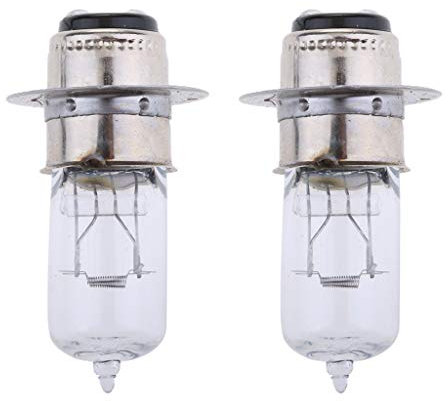 VKMKV 2X 12V weiße Glühlampe Motorrad/ATV Scheinwerfer Nebelscheinwerfer P15D-25-1 Halogenlampe