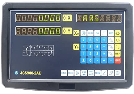 HYSOND Milling Lathe Machine, AC110V 220V 2 Axis Digital Readout Two Axes Display Input Digital Read Out