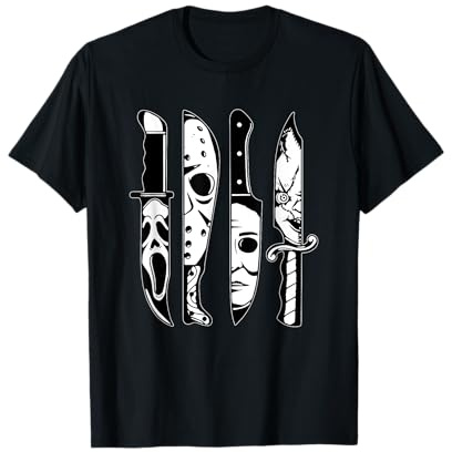 Personnages du Film d'horreur dans Les Couteaux T-Shirt
