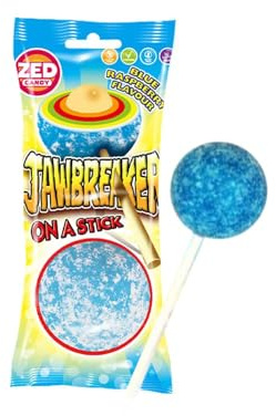 6 Maxi Lecca Lecca Gigante JAWBREAKER Blue Mirtillo 50 Grammi