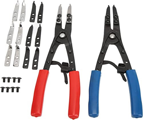 High Leverage Pliers Set ，Long Nose Pliers ，Household Repair，Pliers Tools Set, Needle Nose Pliers，Long Nose Pliers,Tool Pliers,Internal Snap Ring Plier,Strong Professional 2pcs Heavy Duty Circlip Plie