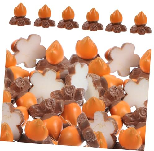 BESPORTBLE 150 STK Feuerschmuck gefälschte Lagerfeuerdekoration Feuermodell aus Harz Spielzeug Ornament Puppen-Lagerfeuer- Lagerfeuer-Modell Miniatur Baby Blumentopf falsches Feuer