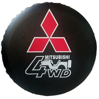WEQTYSAB Auto-Reserveradabdeckung, für Mitsubishi Eclipse Cross 2018-2021 Anti UV-Reifenschutz Reifenaufbewahrung Waterproof Staubdicht Reifenbezug Reifenschutzhülle,14in