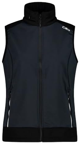 CMP Damväst med fast huva i Softshell Parat Vest Dam