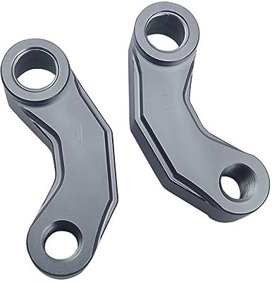 YIJIAVSX Motorradspiegel Motorradspiegel Für Suzuki GSX-S750 GSX-S1000 SV400 SV650 SV 650 DL650 V-Strom Motorrad Rückspiegel Verlängerung Riser Verlängern Adapter Motorradspiegel(Titanium)