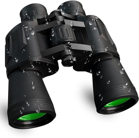 20x50 Binoculars for Adults High Power, HD Waterproof Large Eyepiece, with BAK4 Prism and FMC Lens, Portable Telescope for Bird Watching Hunting Football Concerts
