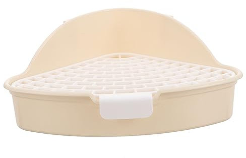 BESPORTBLE Dreieckige Katzentoilette Mit Spritzschutz Kunststoff Haustiertoilette Für Kaninchen Meerschweinchen Hamster Indoor Kleintiere