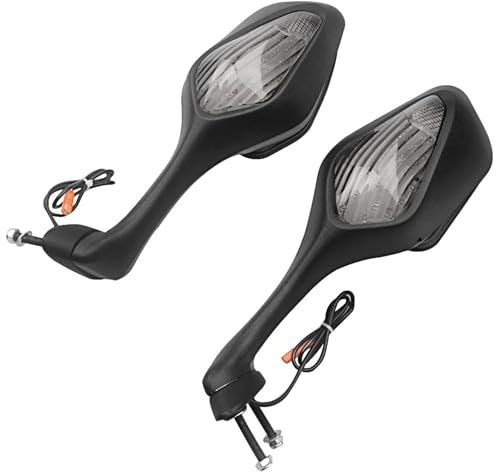 SCUASKJ Motorrad Rückspiegel Für CBR1000RR Für CBR 1000 RR 2008 2009 2010 2011 2012 2013 Motorrad Seite Rückspiegel Rückansicht Spiegel W/Blinker Lenkerendenspiegel Motorrad Spiegel(Smoke)